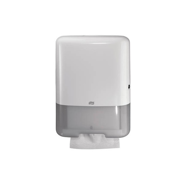 7322540349245 - Tork® Handtuchspender 553000 groß für Zickzack- und Lagenfalz-Handtücher Einzelblattausgabe weiß