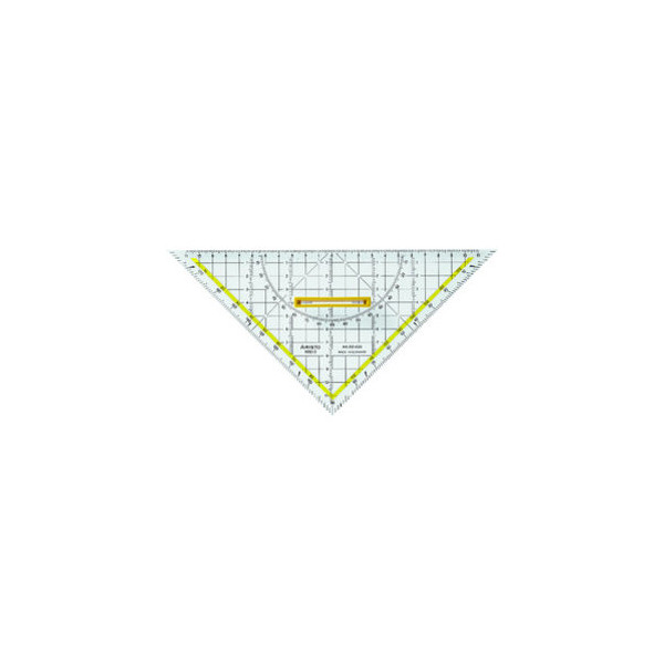 Aristo Kunststoff-Geodreieck TZ-Dreieck 1650/4 glasklar 25cm mit  abnehmbarem Griff - Bürobedarf Thüringen