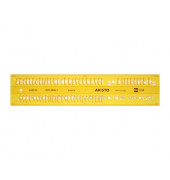 Schriftschablone ISO 3098-1 gerade 0,5mm