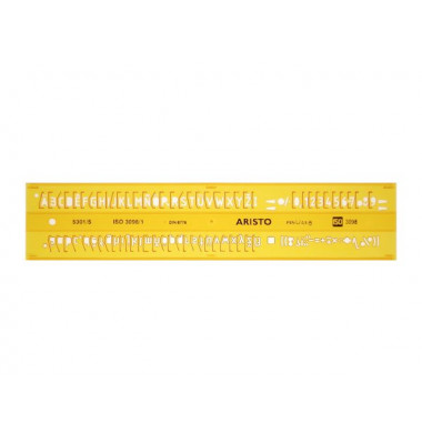 Schriftschablone ISO 3098-1 gerade 0,5mm