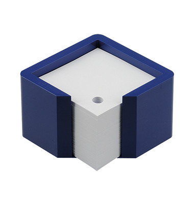 Zettelbox 25724, memorion, 12,5x12,5x8cm, royalblau, Kunststoff, inkl.: 600 Notizzettel
