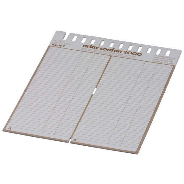 Arlac Ersatztelefonregister für Confon 2000 für 700 Einträge 4006221830002 Arlac
