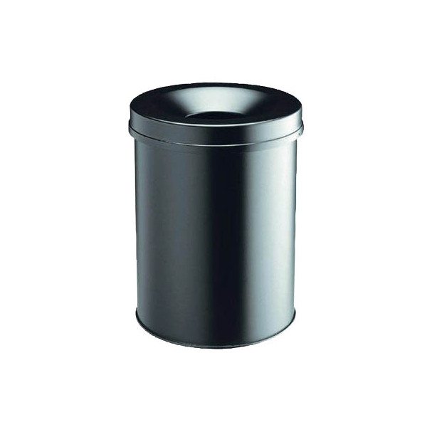 4005546988504 - Papierkorb Safe 330501 mit Flammlöschkopf 15 Liter rund schwarz 4005546988504 Durable