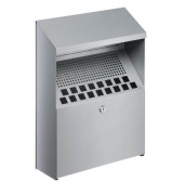 Wandaschenbecher Metallic silber 45x31x10cm 4,5 L
