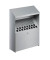 Wandaschenbecher Metallic silber 45x31x10cm 4,5 L