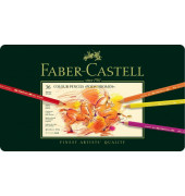 K&uuml;nstlerstifte-Set Polychromos, 110036, 36-farbig sortiert, rund, Etui  Metall