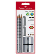 Schreibgeräteset GRIP 2001, 117098, silbergrau, HB Schreibgeräteset GRIP 2001, 117098, silbergrau, HB