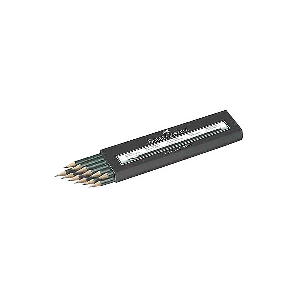 4005401190011 - Bleistift Castell 9000 119001 Härte B dunkelgrün 4005401190011 Faber-Castell