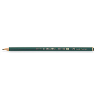 Bleistift Castell 9000, 119005, dunkelgrün, k.A., 5B