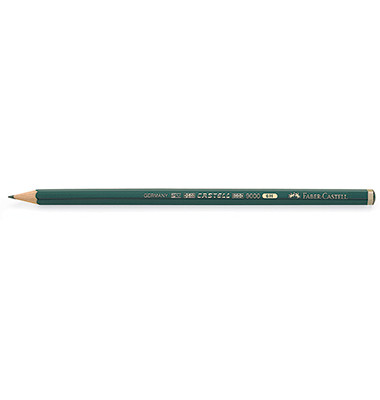 Bleistift Castell 9000, 119016, dunkelgrün, k.A., 6H