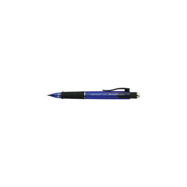 Faber-Castell Druckbleistift GRIP MATIC 1321, 132152, Härte B, 0,7mm, blau, mit Radiergummi 6933256618030 Faber-Castell