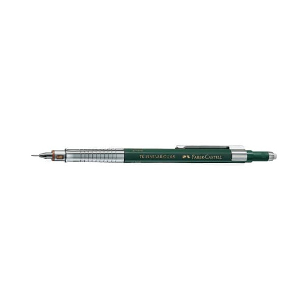 4005401355007 - Druckbleistift TK-FINE VARIO L 13 55 00 Härte B 05mm dunkelgrün mit Radiergummi 4005401355007 Faber-Castell
