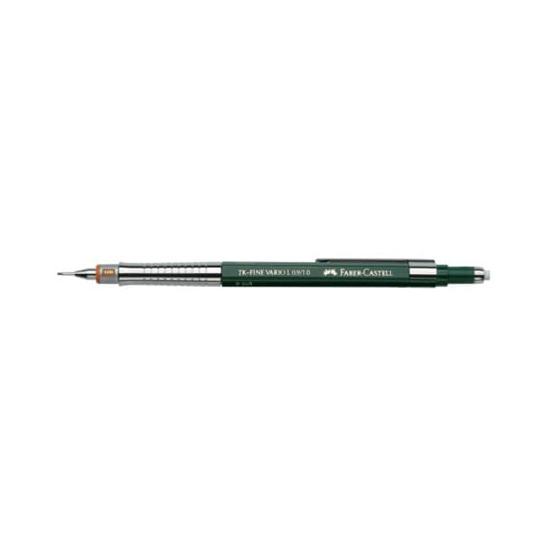 4005401359005 - Druckbleistift TK-FINE VARIO L 135900 Härte B 10mm dunkelgrün mit Radiergummi 4005401359005 Faber-Castell