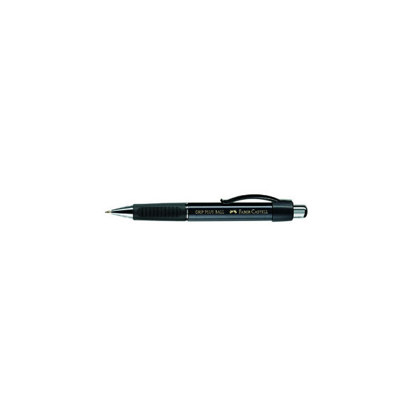 4005401407331 - Grip Plus Ball metallic schwarz Kugelschreiber M blau 07mm  4005401407331 Faber-Castell