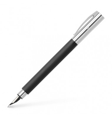 Füller Ambition Edelharz schwarz/silber beidhändig Feder F Füller Ambition Edelharz schwarz/silber beidhändig Feder F