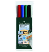 Folienstifte-Set Multimark, 151304, 4-farbig sortiert, 0,6mm, Rundspitze