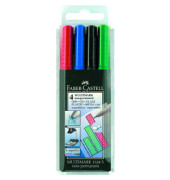 Folienstift Multimark 1524 S farbig sortiert 0,4 mm 4er-Etui non-permanent