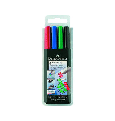 Folienstift Multimark 1526 M farbig sortiert 1,0 mm 4er Etui non-permanent Folienstift Multimark 1526 M farbig sortiert 1,0 mm 4er Etui non-permanent