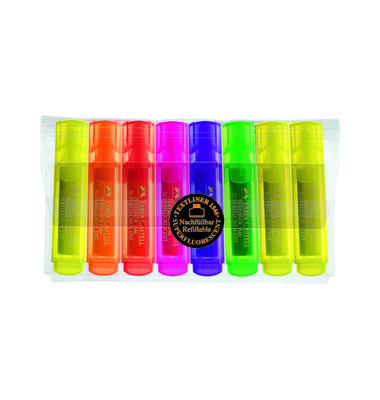 Textmarker 1546 Textliner 8er Etui farbig sortiert 1-5mm Keilspitze Textmarker 1546 Textliner 8er Etui farbig sortiert 1-5mm Keilspitze