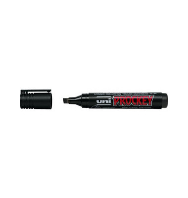Flipchartmarker Uni Prockey PM-126, 159099, Stift, schwarz, 3-6mm Keilspitze Flipchartmarker Uni Prockey PM-126, 159099, Stift, schwarz, 3-6mm Keilspitze