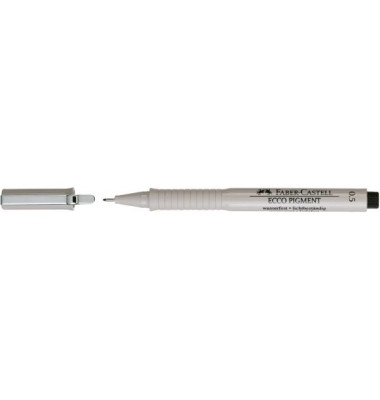 Pigmentliner Ecco Pigment, 166599, grau (Schreibfarbe: schwarz), 0,5mm