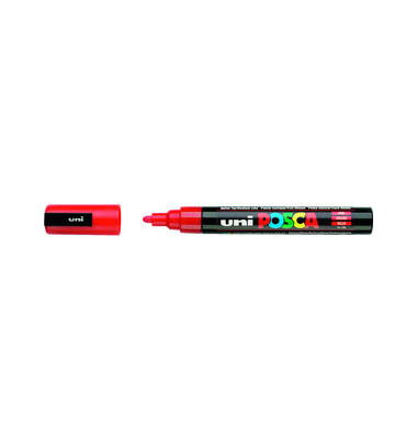 Permanentmarker UNI POSCA, 182521, rot, 2,5mm Rundspitze