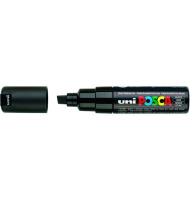 Permanentmarker uniPOSCA PC-8K schwarz 8mm Keilspitze Permanentmarker uniPOSCA PC-8K schwarz 8mm Keilspitze