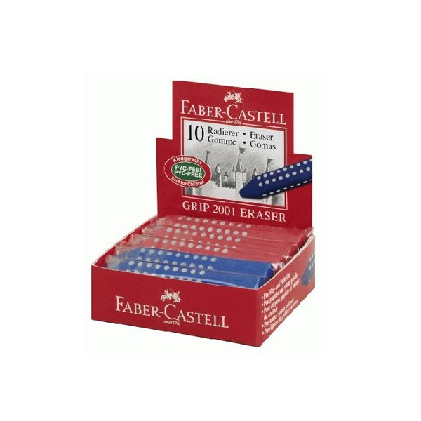4005401871019 - Faber Castell - Radierer grip 2001 Bleistifte Buntstifte 14 x 14 x 9 cm (b x h x l) Kunststoff brombeer blau