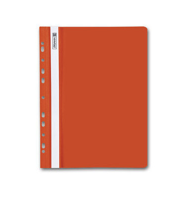 Schnellhefter OfficeToGo A4 orange PVC Kunststoff kaufmännische Heftung mit Abheftlochung