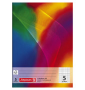 Schulheft 10-4530502, Lineatur 5 / kariert / keine, A5, 80g, regenbogen, 32 Blatt / 64 Seiten