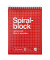 Notizblock 1055372, kariert, A6, rot, 50 Blatt