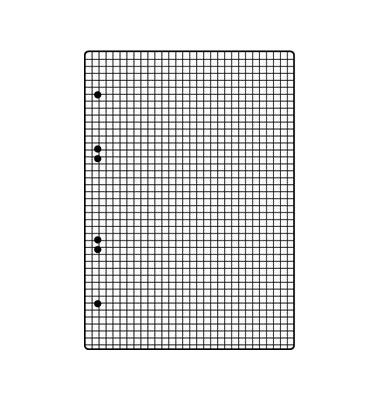 Ringbucheinlagen 1066302 kariert A5 6-fach gelocht 70g 50 Blatt Ringbucheinlagen 1066302 kariert A5 6-fach gelocht 70g 50 Blatt
