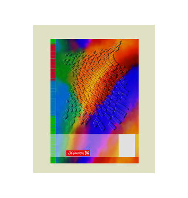 Schulheft 10-46922, Lineatur 52 / kariert, A6, 80g, regenbogen, 32 Blatt / 64 Seiten