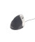 Vertikalmaus Evoluent 4, 5 Tasten, mit Kabel, USB-Kabel, Rechtsh&auml;nder, ergonomisch, hohe Aufl&ouml;sung, optisch, schwarz, silber