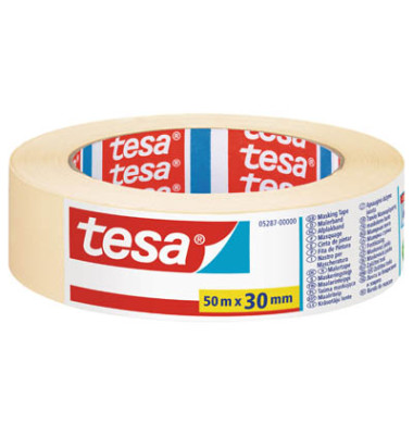 Kreppband 05287-00000 Basic 30mm x 50m beige ablösbar