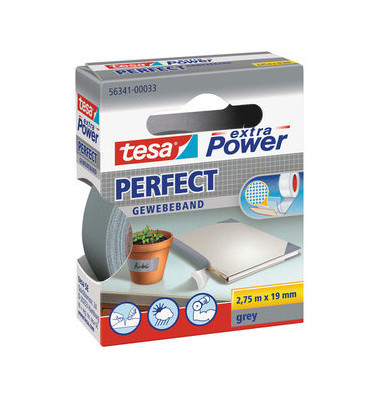 Gewebeband extra Power 56341 19mm x 2,75m grau Gewebeband extra Power 56341 19mm x 2,75m grau