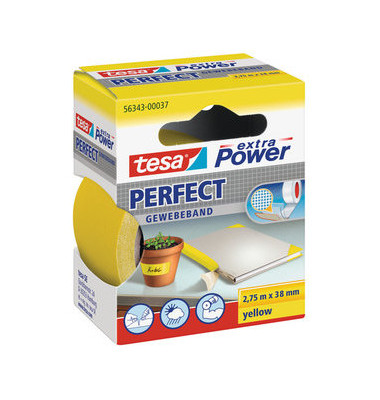 Gewebeband extra Power 56343 38mm x 2,75m gelb Gewebeband extra Power 56343 38mm x 2,75m gelb