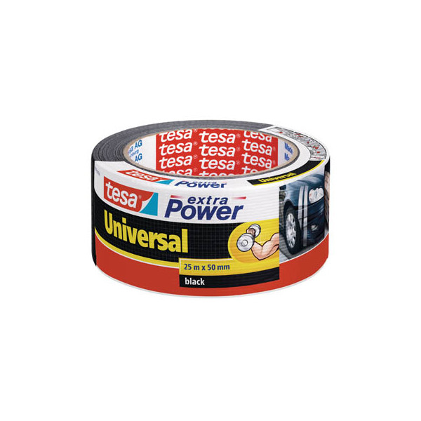 4042448033284 - tesa Gewebebänder tesa extra Power® Universal Gewebeband schwarz - 56388-00001-07 50 mm x 25 m Schwarz