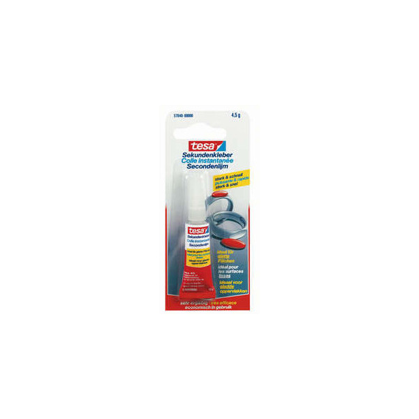 10 Stück Tesa Sekundenkleber 57040-00000-05, 4,5g, permanent 4042448828019 Tesa 5 Gramm