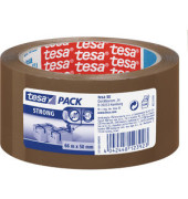 Packband Tesapack Strong 57168-00000-05, 50mm x 66m, PP, leise abrollbar, braun