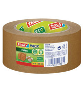 Packband Tesapack Paper ecoLogo 57180-00000, 50mm x 50m, Papier, handabreißbar, braun