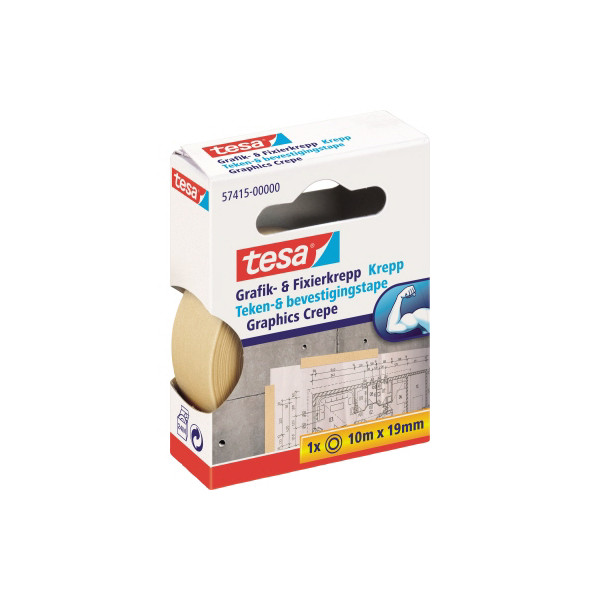 4042448051462 - Grafik- und Fixier-Kreppband 57416-00000 19mm x 25m beige ablösbar 4042448051462 25 Meter