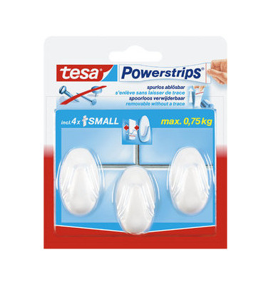 Powerstrips Haken oval weiß Powerstrips Haken oval weiß