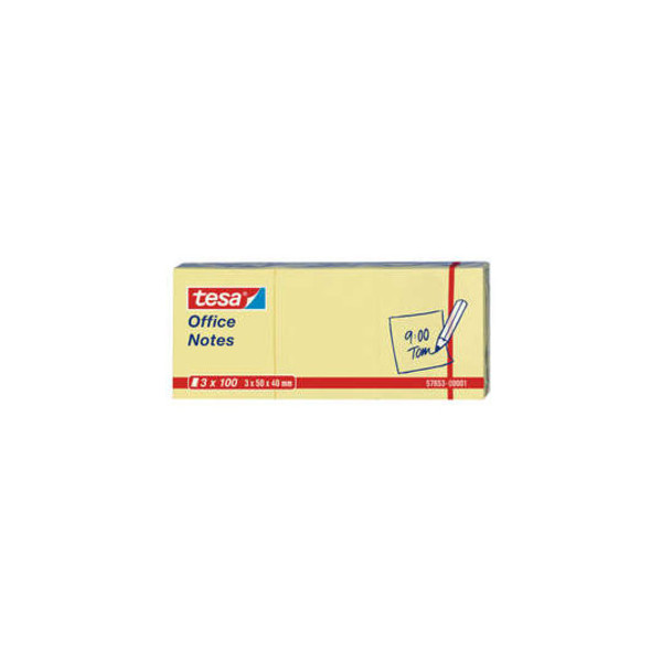 4042448812568 - Haftnotizen 57653-00001-05 Office Notes 50x40mm gelb rechteckig 4042448812568 3 Stück