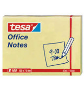 Haftnotizen 57657-00001-05, Office Notes, 100x75mm, gelb, ohne, rechteckig