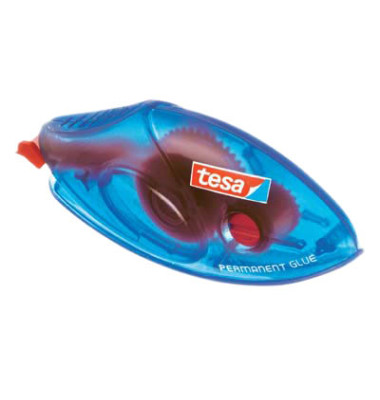 Kleberoller 59090-00005-03 permanent ecoLogo, 8,4mm x 8,5m, transparent/blau