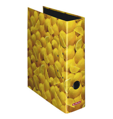 Motivordner maX.file Zitronen 10546901, A4 80mm breit