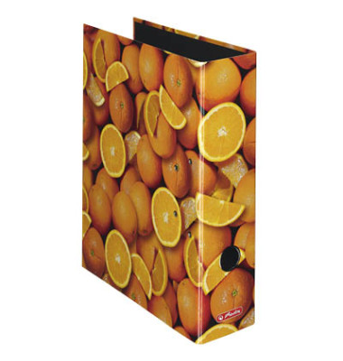 Motivordner maX.file Fruits A4 breit 80mm Orangenmotiv
