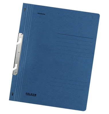 Einhakhefter 80000839, A4 blau ganzer Vorderdeckel, Karton 250g