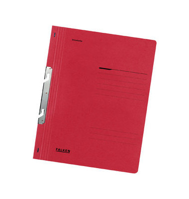 Einhakhefter 80000896, A4 rot ganzer Vorderdeckel, Karton 250g